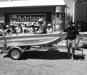 The ten finalists in the boat draw waited nervously. Adrian’s Marine supplied the lucky draw prize which was a highlight for entrants who weren’t lucky enough to catch a fish.